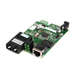 Dual Fiber 10/100/1000M SNMP Managed Fiber Media Converter Module, 1-port Fiber & 1-port RJ45, 1310nm SMF, 40km